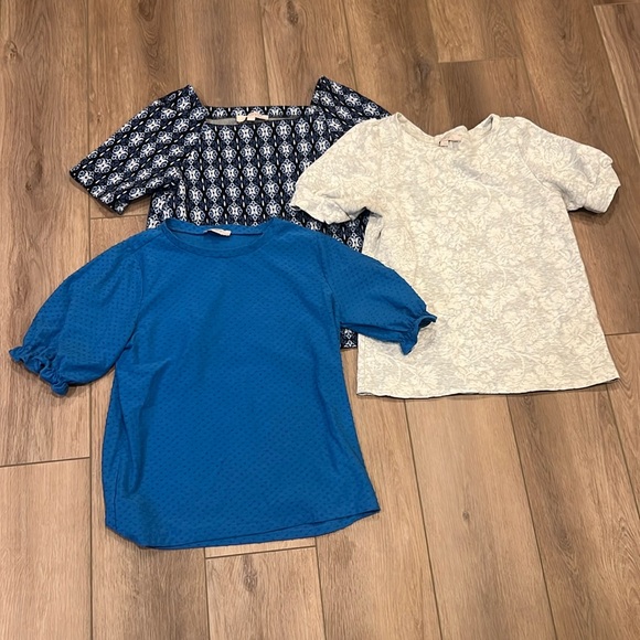 LOFT Tops - Bundle of three LOFT Short Sleeved Sweater Tops Size Small